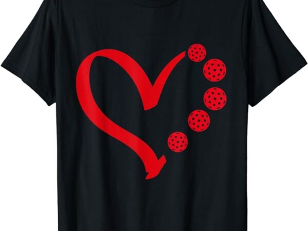 Pickleball valentine day heart pickleball t-shirt