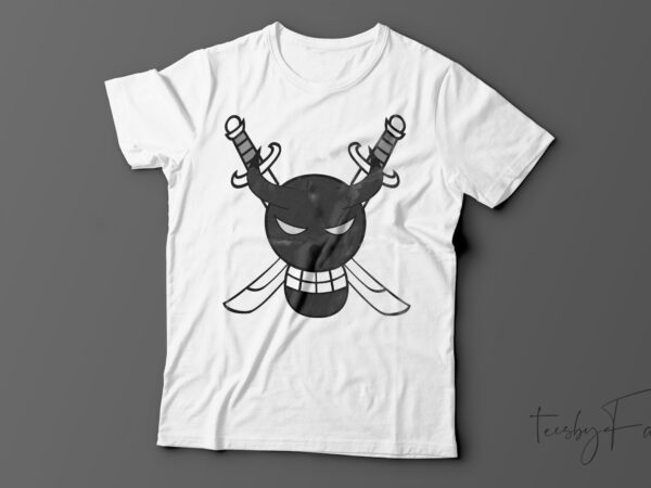 Pirate flag cool t-shirt design for sale