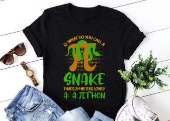 Pithon Pi Symbol Funny Math Teacher T-Shirt Design