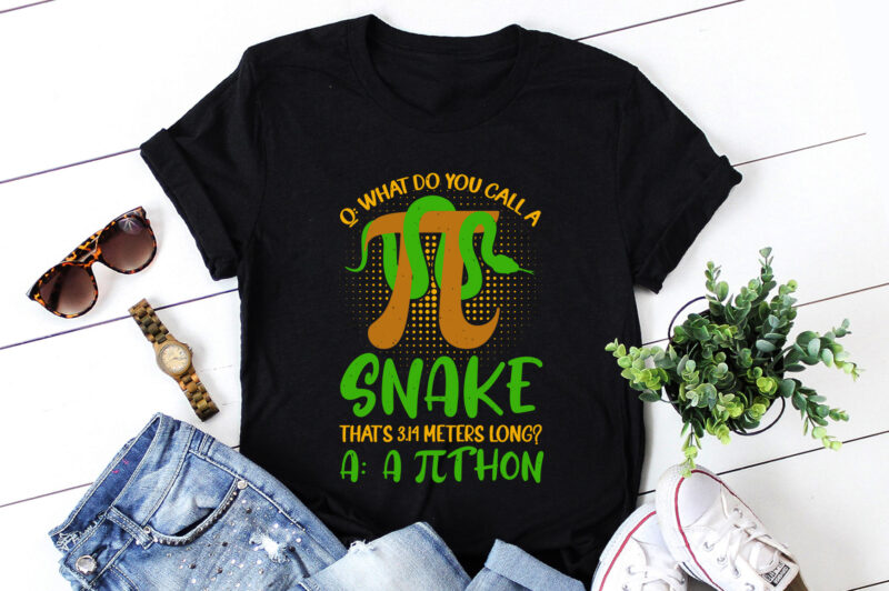 Pithon Pi Symbol Funny Math Teacher T-Shirt Design