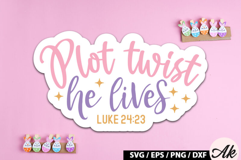 Stickers Christian Easter SVG Bundle