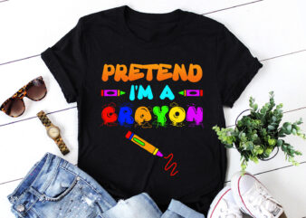 Pretend I’m A Crayon T-Shirt Design