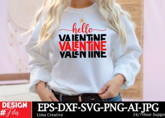 Hello Valentine T-shirt DEsign