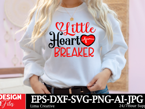 Little heart breaker t-shirt design
