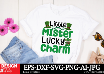 Little MIster Lucky Charm T-shirt Design ,Lucky and Blessed SVG, Lucky SVG, St. Patrick’s Day SVG, Irish svg, St Patrick’s Day Quotes, Clove
