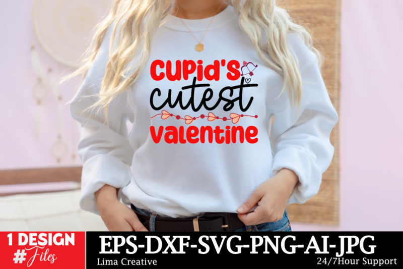 Cupids Cutest Valentine T-shirt DEsign