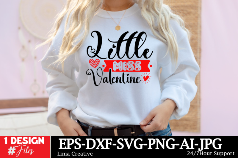 Little Miss Valentine T-shirt DEsign
