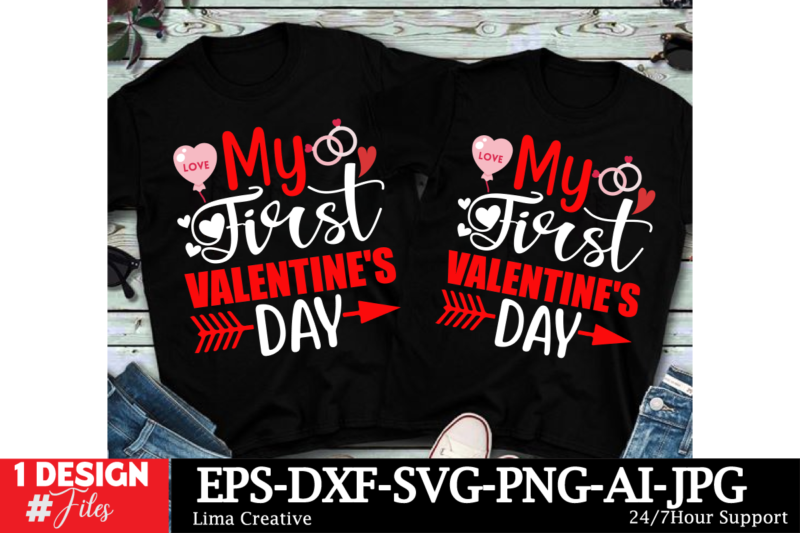 Valentine’s Day T-shirt Design BUndle ,Valentine’s Day T-shirt Design, Valentines svg bundle, Valentines Day Svg, Happy valentine svg, Love