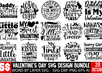 Valentine’s Day T-shirt Design Bundle ,Valentines svg bundle, Valentines Day Svg, Happy valentine svg, Love Svg, Heart svg, Lov
