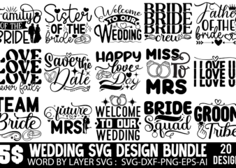 Wedding T-shirt Design Bundle ,Bridal svg bundle, Bachelorette shirt svg, Wedding svg, Bridesmaid svg gift, Wedding svg, Bride shirt svg png