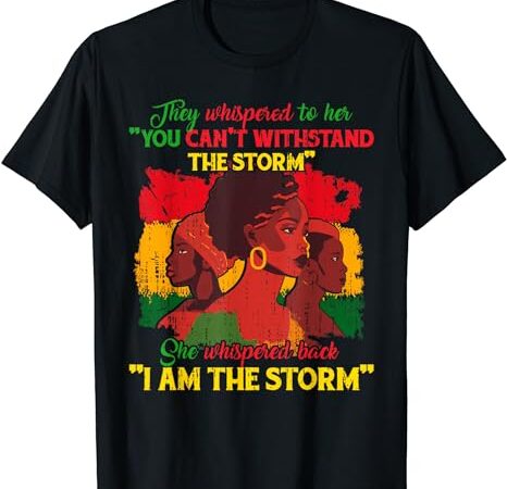 Proud black african american ladies black history month t-shirt