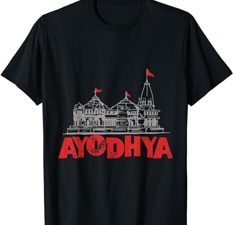 Ram mandir ayodhya tshirt t-shirt