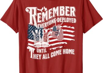 Red Friday Deployment Support Our Troops Wear RED Friday T-Shirt