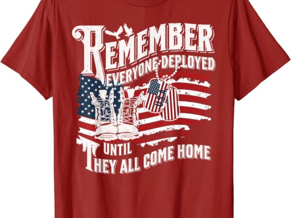 Red friday deployment support our troops wear red friday t-shirt