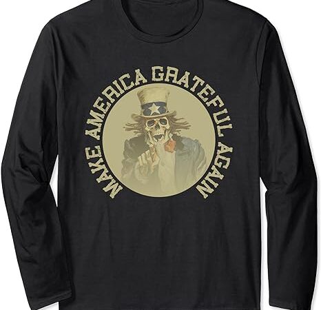 Retro make america grateful again vintage shirt uncle sam long sleeve t-shirt