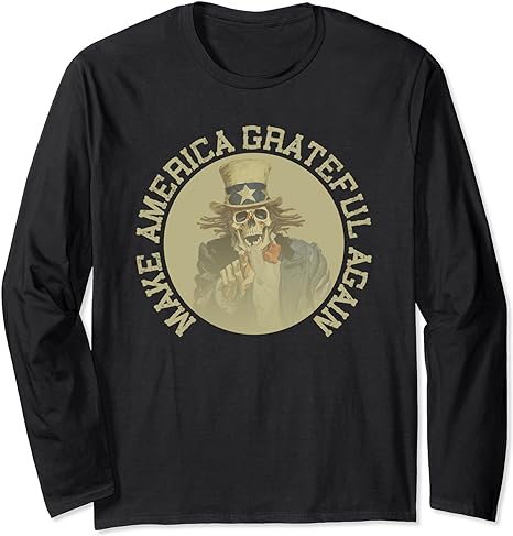 Retro Make America Grateful Again Vintage shirt Uncle Sam Long Sleeve T-Shirt
