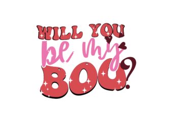 Will You Be My Boo t shirt design for sale