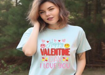Happy Valentine Day I Love You graphic t shirt
