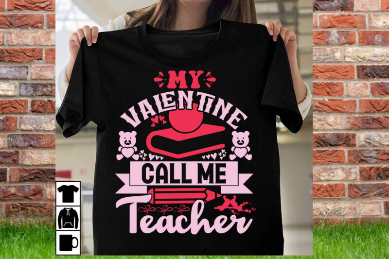 My valentine call me teacher t shirt design,T shirt svg, Gnome svg designs, Cupid svg, Heart svg, Love day retro, Cricut svg png designs, De