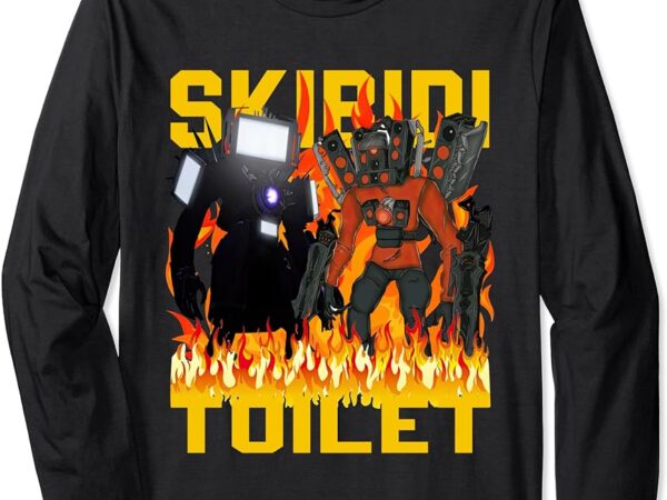 Skibidi toilet, camera man, tv man t-shirt design