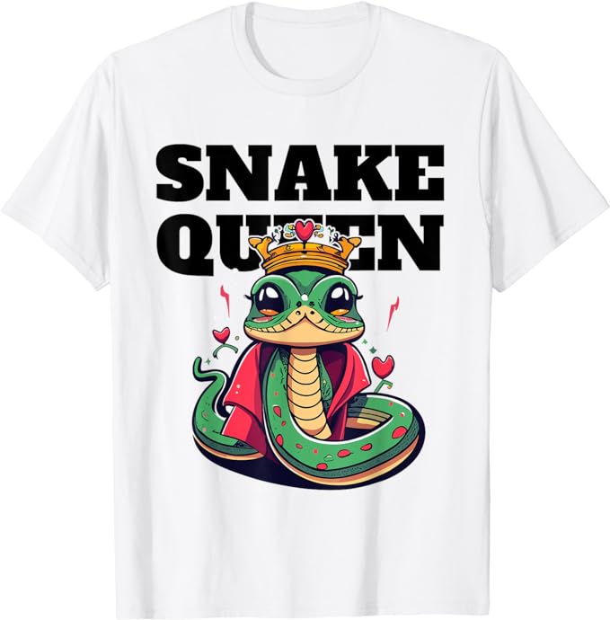 Snake Queen Girls Snake Lover Tshirt Womens Snake T-Shirt
