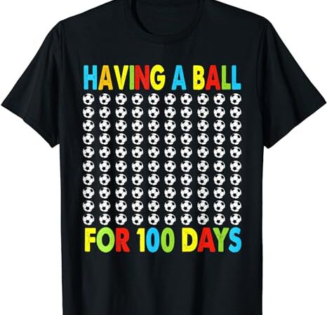 Soccer 100th day of school for boy 100 days tee t-shirt Soccer 100th day of school for boy 100 days tee t-shirt