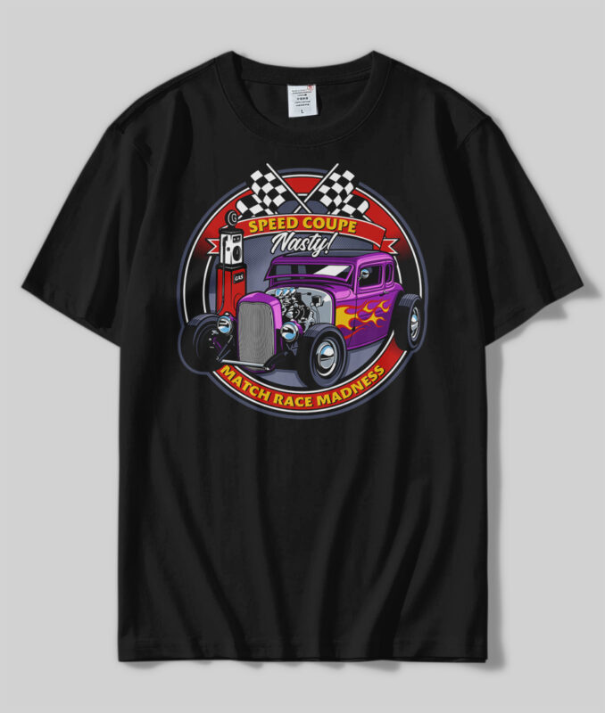 t-shirt vector Best Custom Cars T-shirts Bundle