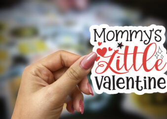 Mommys Little Valentine Mommys Little Valentine Sticker SVG ,Valentine’s Day Sticker Design, PRINTABLE Stickers, png file, Retro Valentine’s