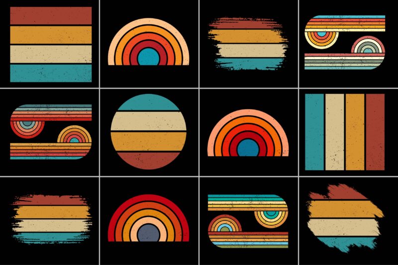 Sunset Colorful Grunge Background
