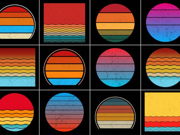 Sunset vintage background for t-shirt design Sunset vintage background for t-shirt design