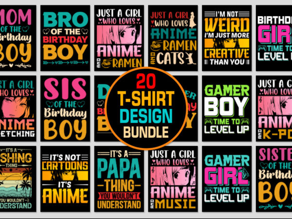 T-shirt design bundle