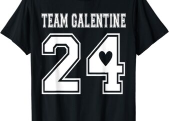 Team Galentine Day 2024 Feb 13 Girls Night Out Wine Drinking T-Shirt