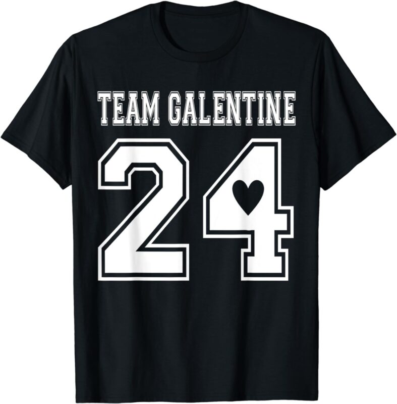 Team Galentine Day 2024 Feb 13 Girls Night Out Wine Drinking T-Shirt