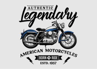 Authentic legendary american motorcycles