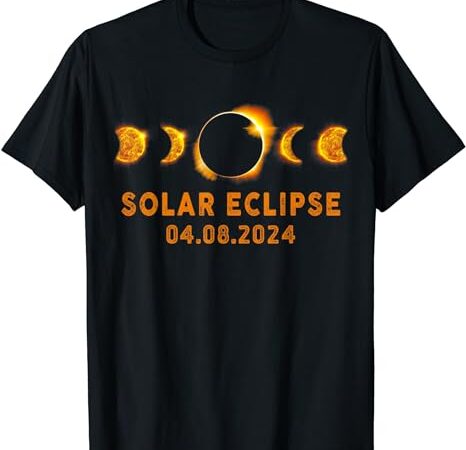 Total solar eclipse april 8 2024, boy girl t-shirt