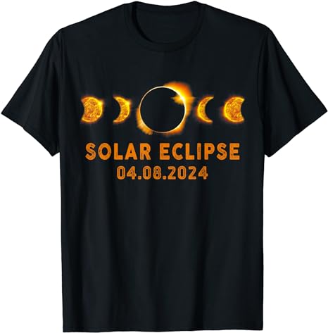 Total Solar Eclipse April 8 2024, Boy Girl T-Shirt