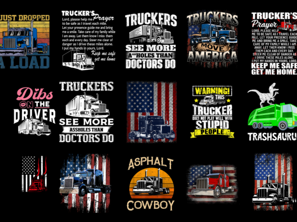15 truck driver shirt designs bundle, truck driver t-shirt, truck driver png file, truck driver digital file, truck driver gift, truck 2