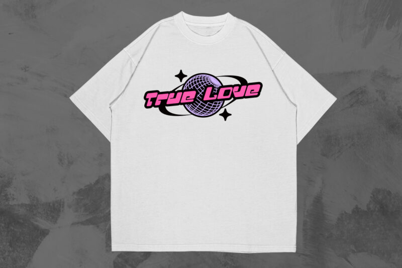 Y2K Valentines Day T shirt Designs Bundle, Retro 2000s Graphic T-shirt Vector Set, Y2k T shirt Designs for Print. Universtock