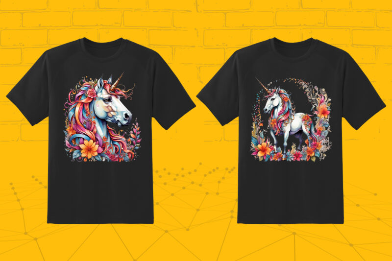 Passion 35 Pet Unicorn in pocket Clipart for Trendy T-Shirt Designs