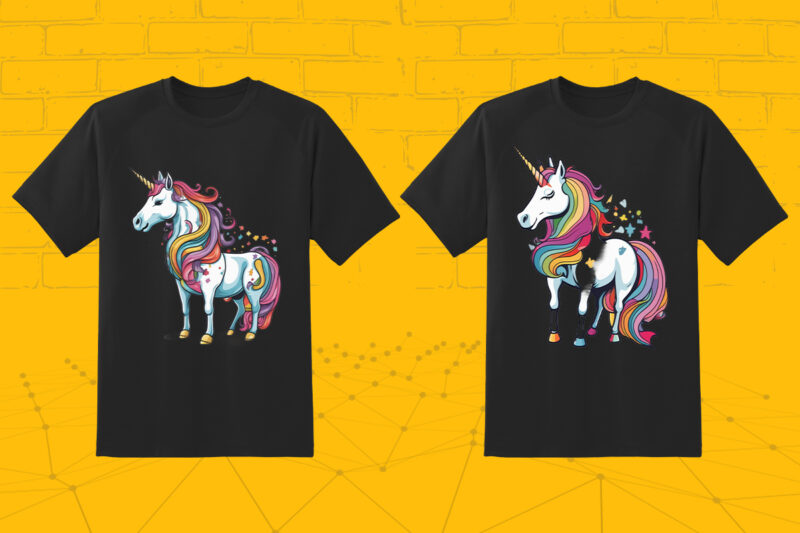 Passion 35 Pet Unicorn in pocket Clipart for Trendy T-Shirt Designs