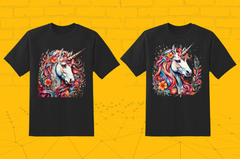 Passion 35 Pet Unicorn in pocket Clipart for Trendy T-Shirt Designs