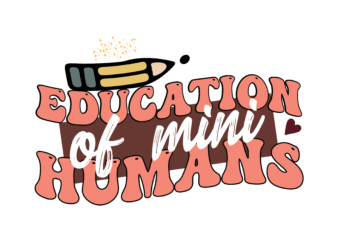 Education of Mini Humans vector clipart