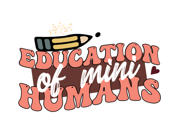 Education of mini humans vector clipart