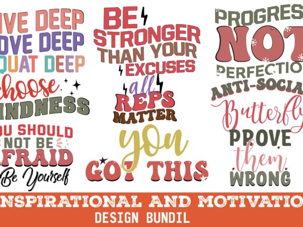 Inspirational and motivation design bundil