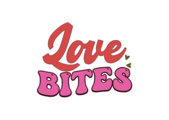 Love Bites t shirt vector graphic