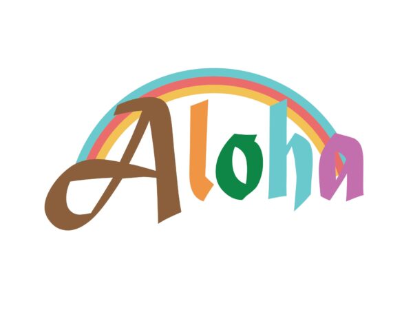 Aloha t shirt vector