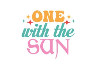 One with the Sun t shirt design online