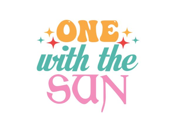 One with the sun t shirt design online