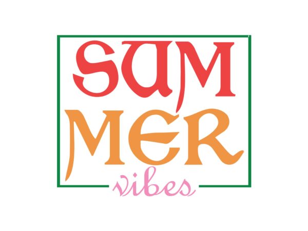 Summer vibes t shirt template vector