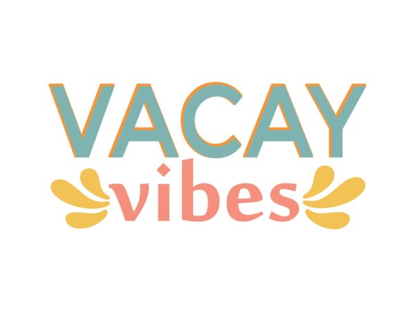 Vacay vibes t shirt vector art